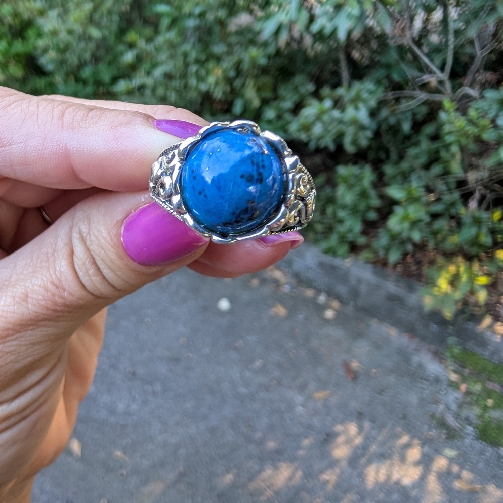 New Sterling Silver Lapis Ring